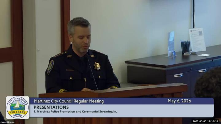 Thumbnail image for Martinez City Council Meeting May 6 2026