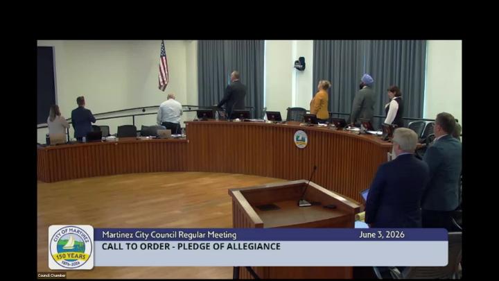 Thumbnail image for Martinez City Council Meeting Jun 6