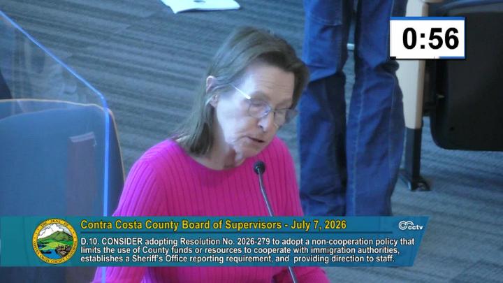 Thumbnail image for Contra Costa County Board of Supervisors Meeting July 7