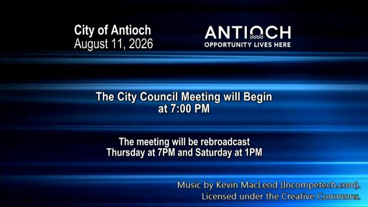 Thumbnail image for Antioch City Council Meeting August 11
