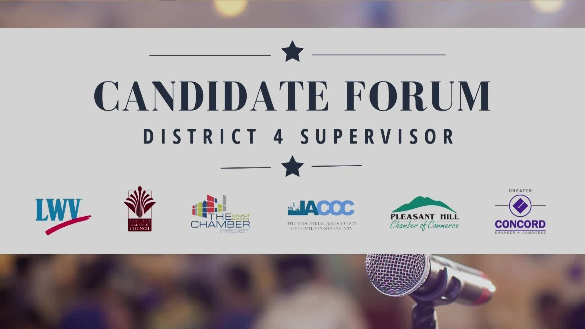 Thumbnail image for Contra Costa County Board of Supervisors District 4 Candidate Forum