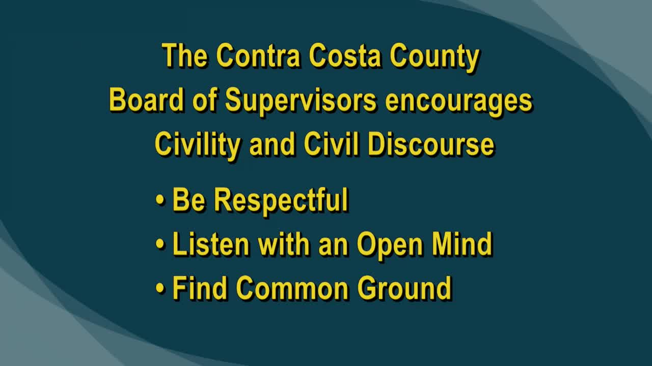 Thumbnail image for Contra Costa County Board of Supervisors meeting