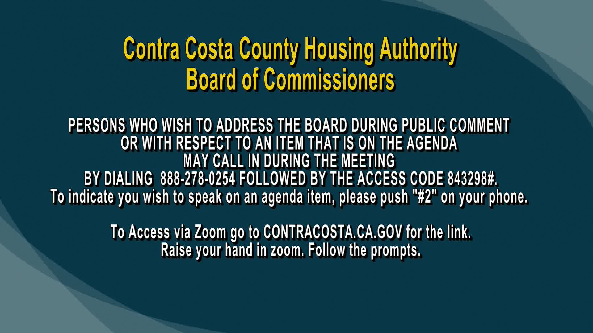 Thumbnail image for Housing Authority Meeting