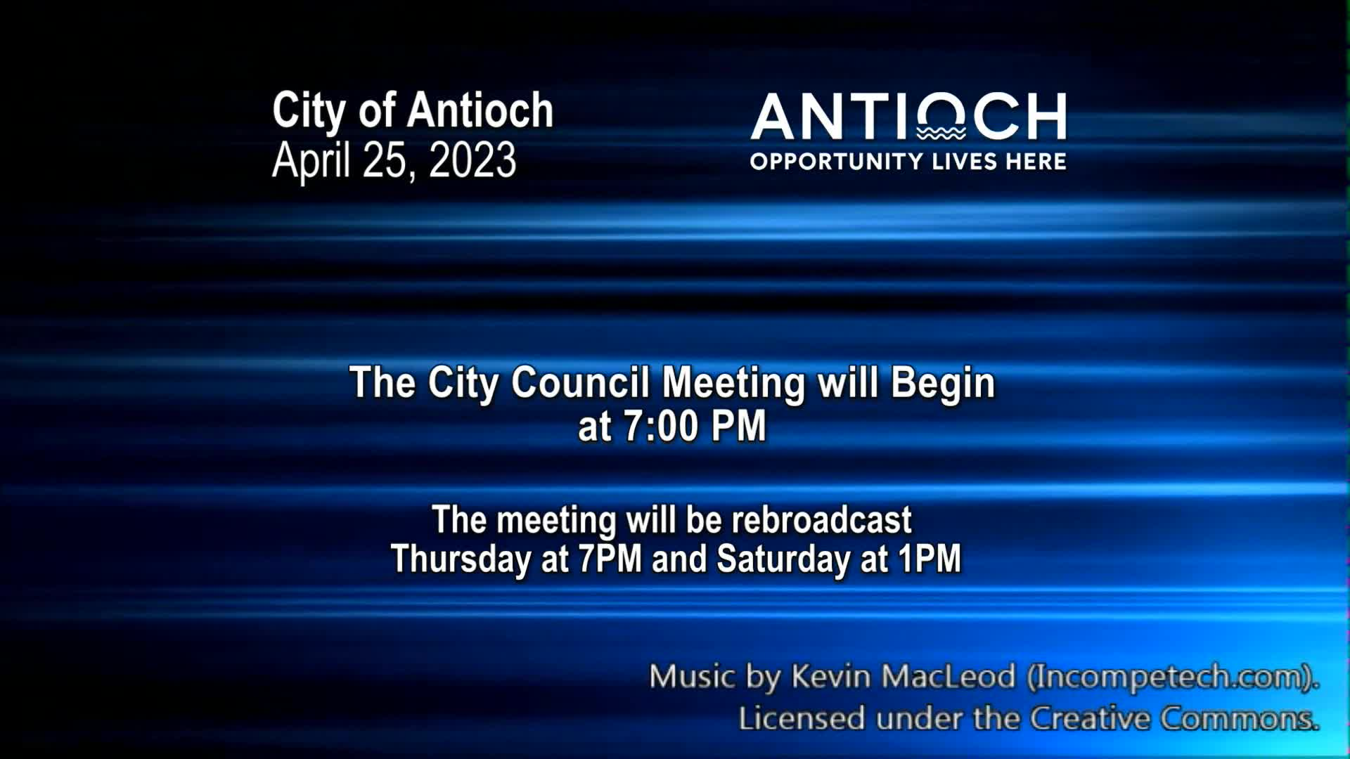 Thumbnail image for Antioch City Council Meeting